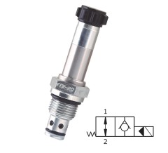 Клапан электромагнитный SPVNACU34C8W2 (3/4 UNF, 37л/мин, 310бар, 8/2, 17,8мм, НО)