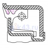 Сальник 130-170-17/18,5 ST26 NBR