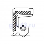 Сальник 45-80-7/7,5 TCN2 NBR