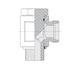 BANJO TN111GG-06LR1/8 (1/8'' тело - М12*1,5)