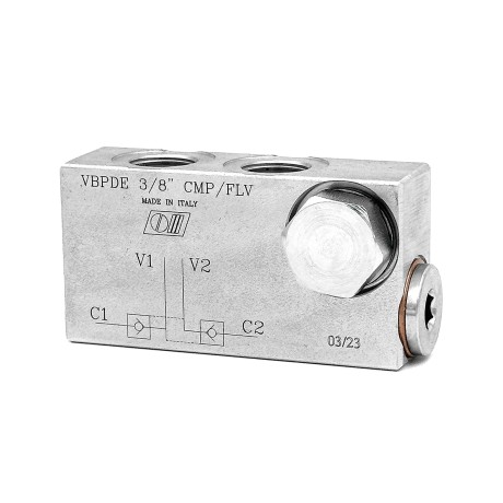 Гидрозамок двусторонний VBPDE 3/8 CMP/FLV (V0114)