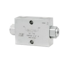 Гидрозамок двусторонний VBPDE 1/4 A (V0178)