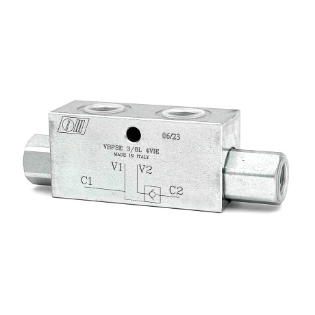 Гидрозамок односторонний VBPSE 3/8'' L 4 VIE