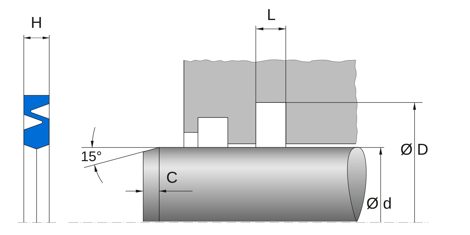 Уплотнения штока AIRZET PR, Freudenberg