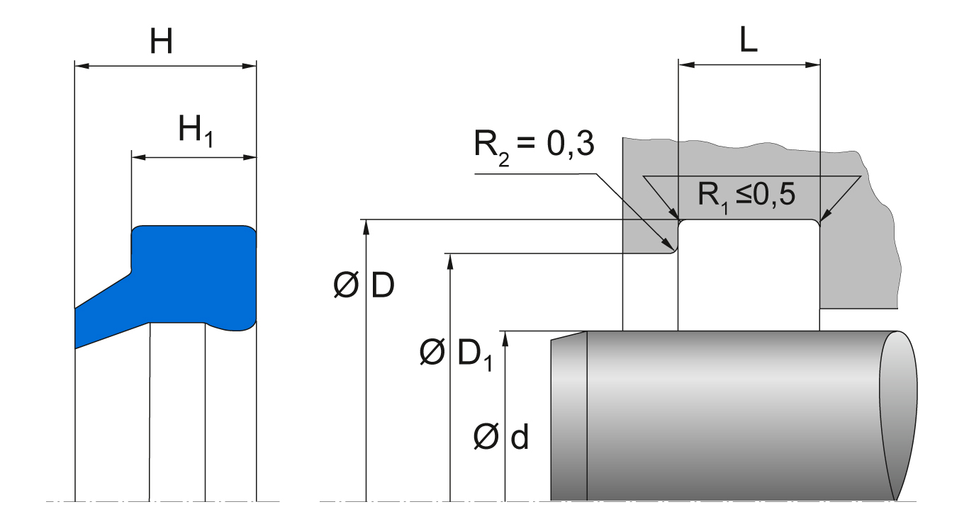 Грязесъемник AU ASOB, Freudenberg