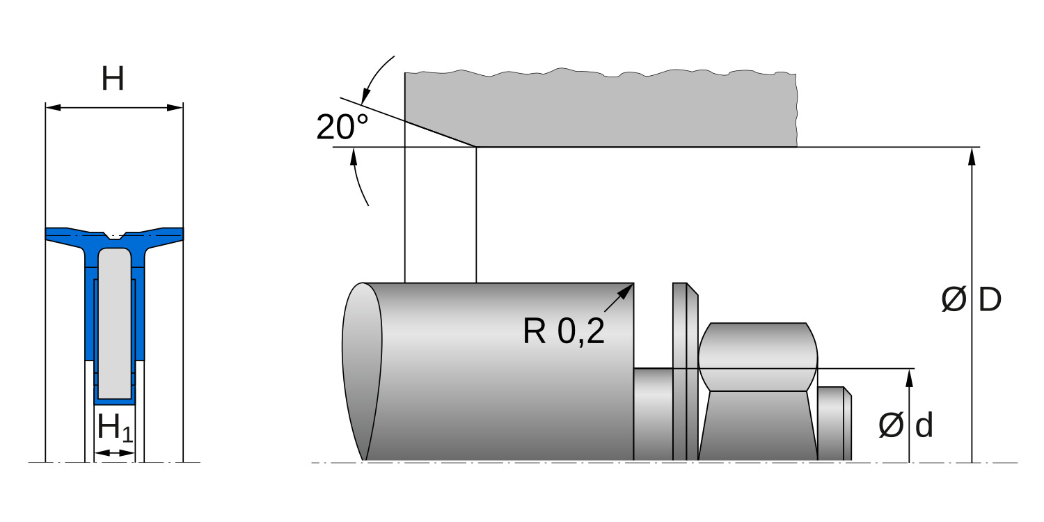 Уплотнения поршня TDUOP AIR, Freudenberg