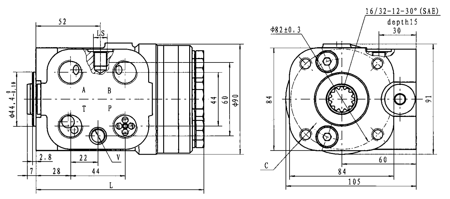 Габаритный чертеж 101S 160-5T